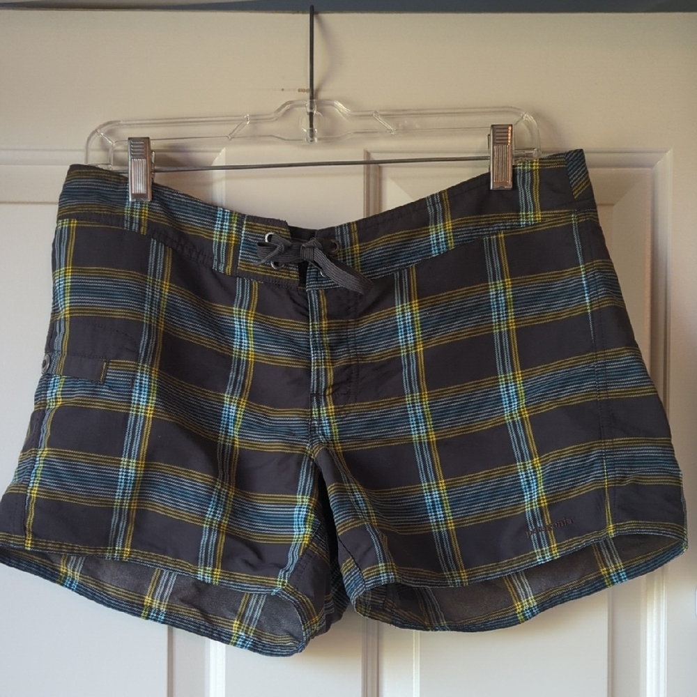 Patagonia Brown Plaid Women's Shorts